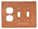 Stonique® Duplex Switch Switch Combo in Terra Cotta